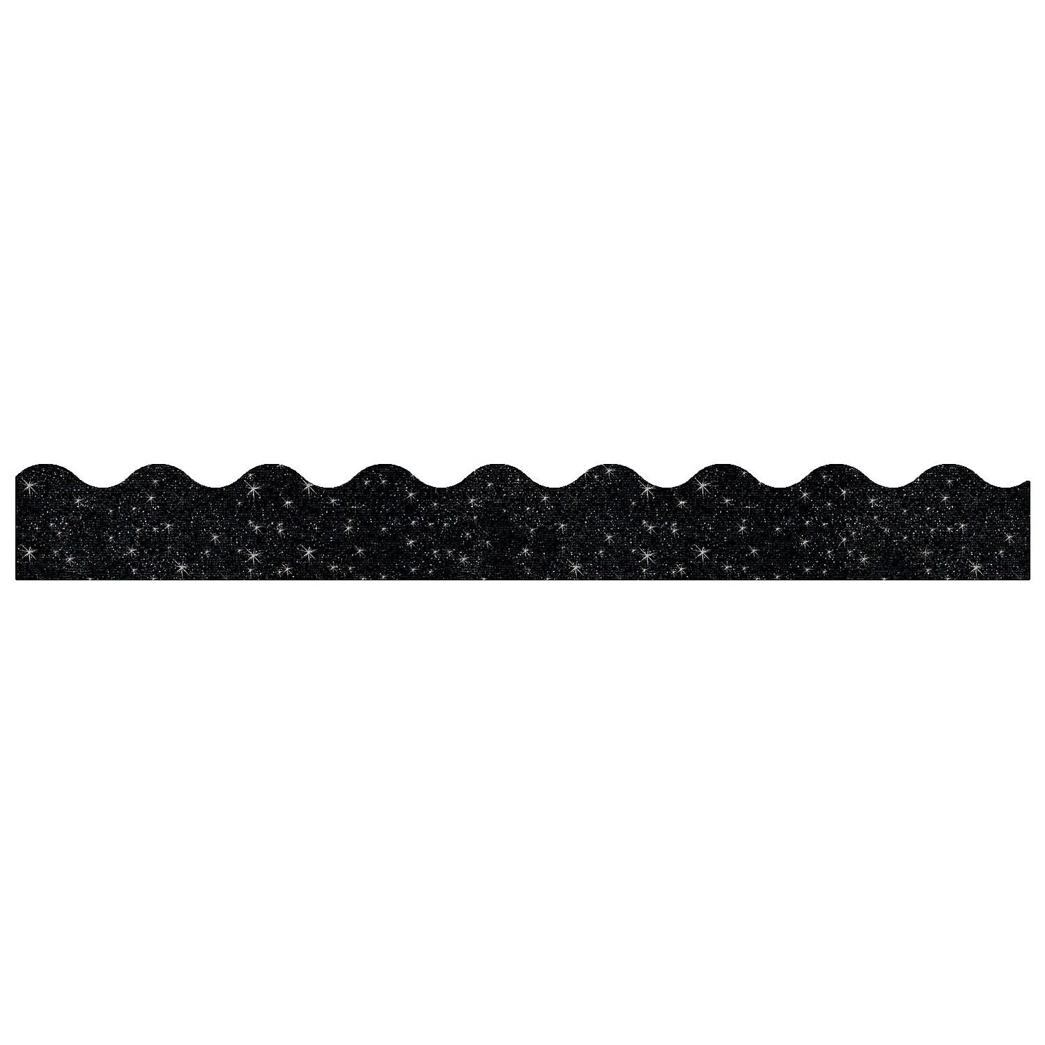 Trend Enterprises, Inc. Black Sparkle Terrific Trimmers, 32.5 Ft, Model: T-91417