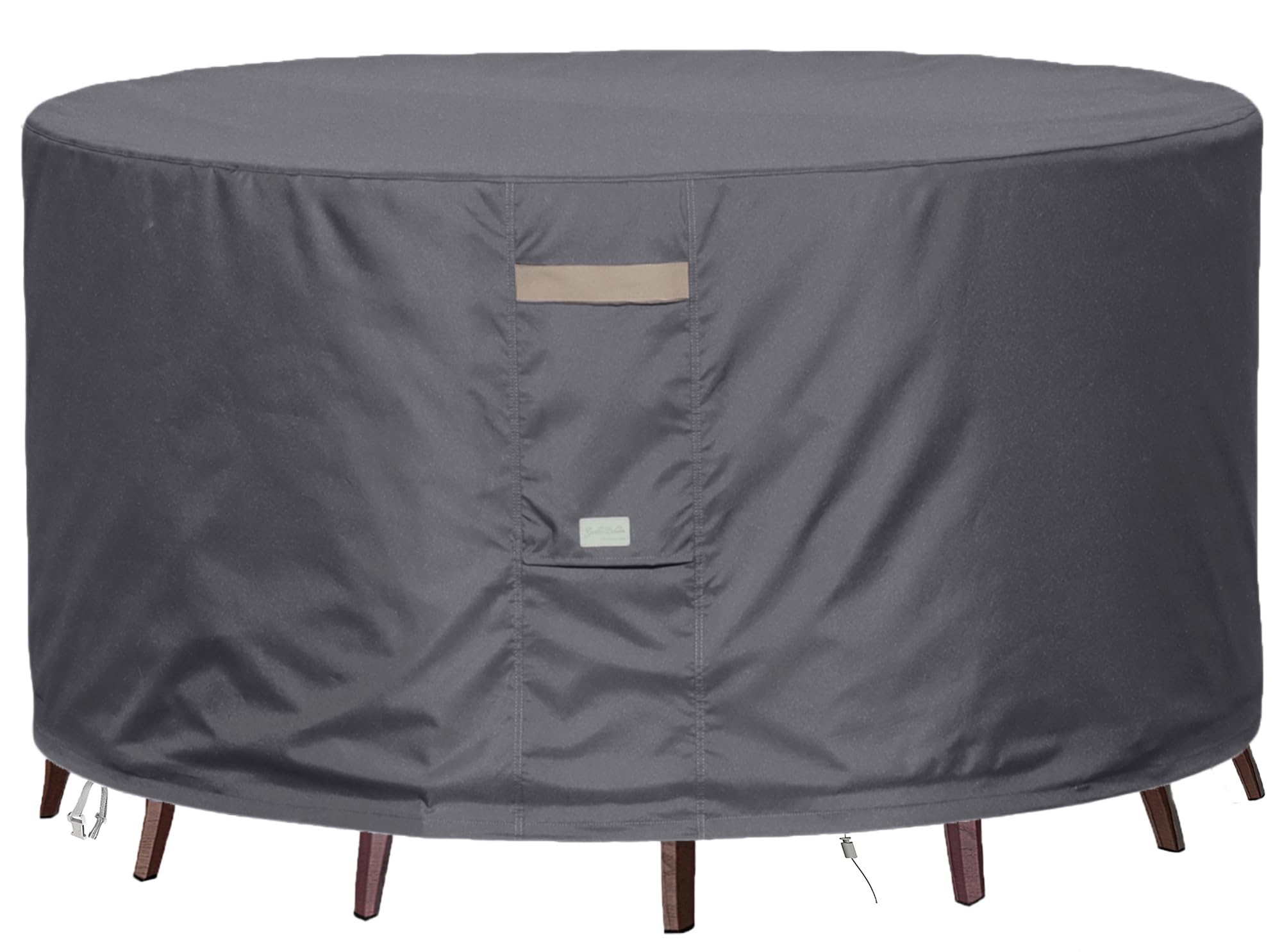 Garden Balsam Heavy Duty Waterproof Patio Furniture Covers,Fade Resistant Round Outdoor Table And Chair Covers Round 62'Diax28'