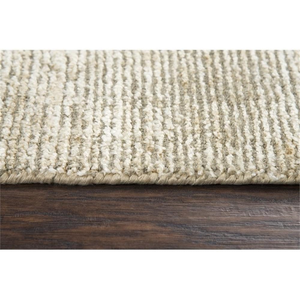 Rizzy Home Alora Decor Demure 9' X 12' Solid Beige/Beige Hand-Loomed Area Rug