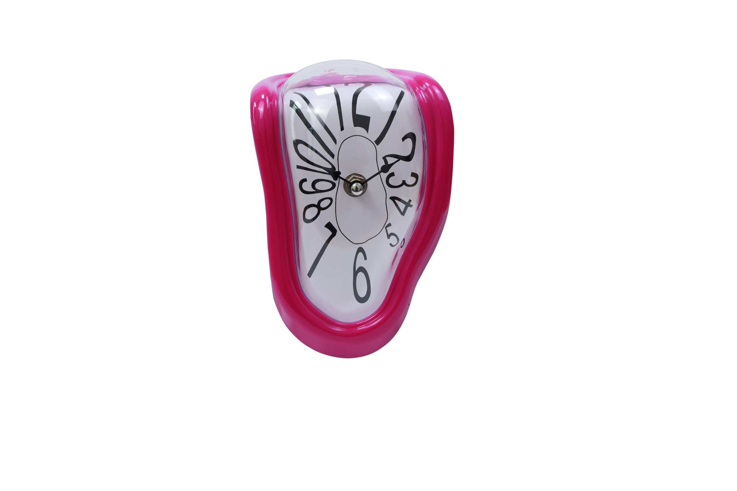 FAREVER Melting Clock - Salvador Dali Inspired Decorative Clock, Purple, Funny Creative Gift for Home Office Desk