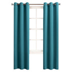 Sun Zero Becca Energy Efficient Grommet Curtain Panel, 40'' x 84'', Marine