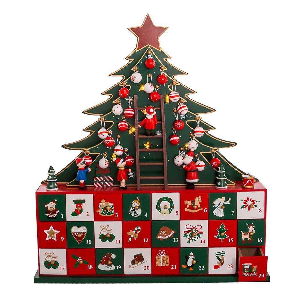 Kurt S. Adler D4035 Advent Calendar, Multi-Colored