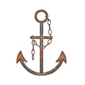 WALL CHARMERS 16 Cast Iron Metal Anchor Wall Decor (Rustic)