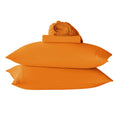 Orange King Size Bed Sheets Set-Deep Pocket Bedding Sheets & Pillowcases-Hotel Luxury- Cooling Microfiber Bedsheets 4 Piece