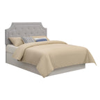Steve Silver Co Alta Queen Headboard Bed Grey Fabric