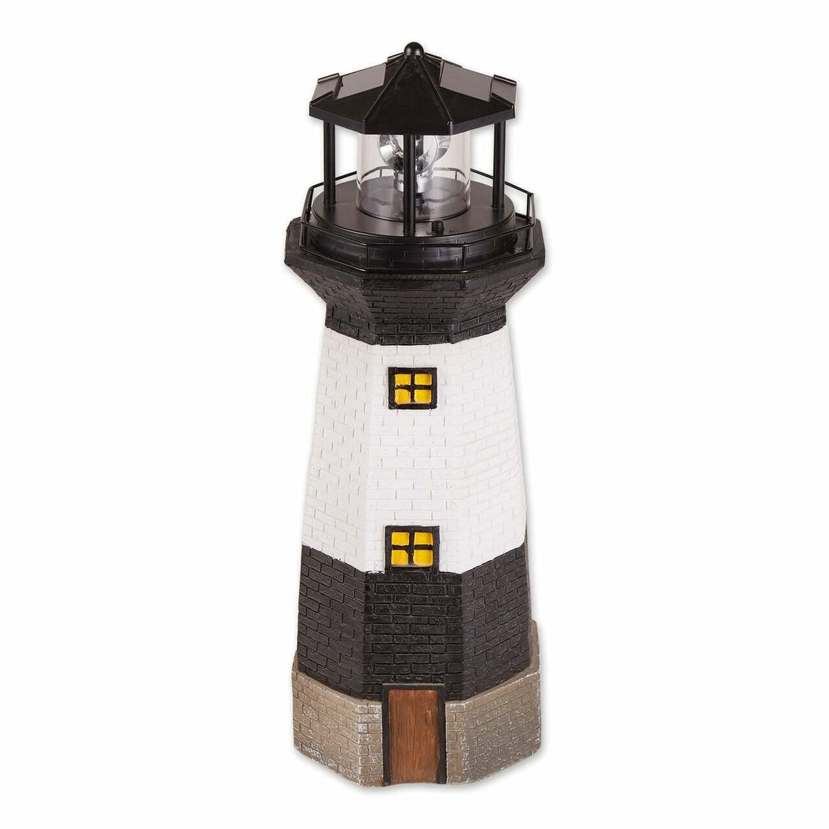 Summerfield Terrace Solar-Powered Garden Lighthouse with Spinning Light