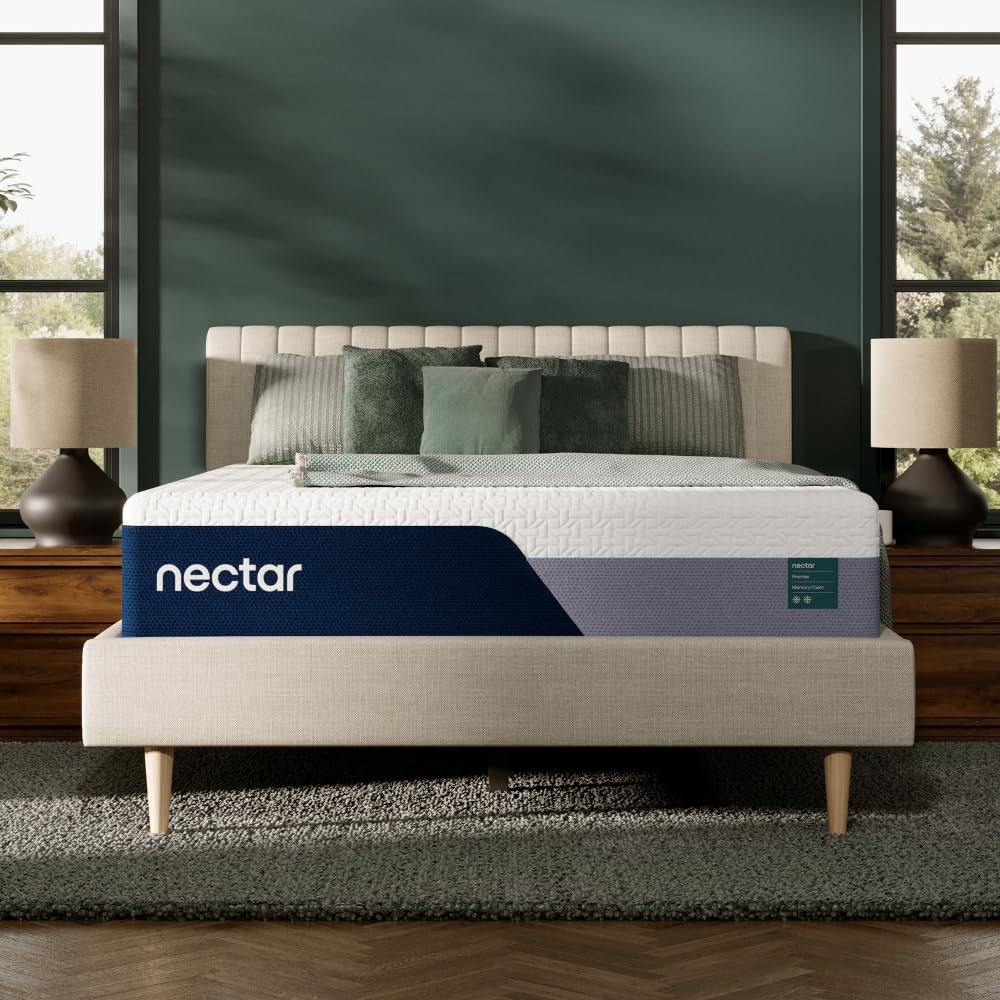 Nectar Premier 13    Twin Mattress (New Version) - Medium Firm - Contouring Memory Foam - Cooling Upgrade - 2    Pressure Relief