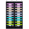 Zkoo Classroom Organization Center Storage Pocket Chart/ Wall Hanging File Organizer, 20 Pocket + 6 Pocket Vertical Folder Holde