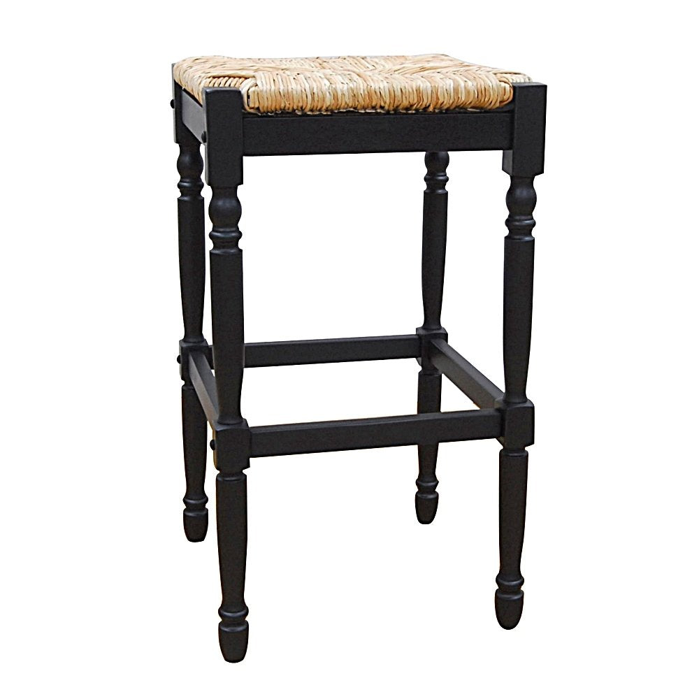 Carolina Cottage Hawthorne Barstool, 30Inch, Antique Black