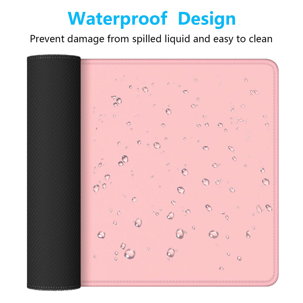 Dapesuom Large Mouse Pad, Extended Gaming Mouse Pad With Stitched Edges, Waterproof Desk Pads With Non-Slip Base, Computer Keybo