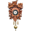 Alexander Taron 0125-1Qp Engstler Battery-Operated Clock-Mini Size With Music/Chimes-5.5" H X 4.25" W X 3.25" D, Brown