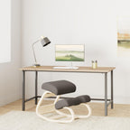 Luxton Ergonomic Kneeling Chair With Extra Padding - Posture Support Comfortable Desk Chair - Angled Rocking Stool & Balancing Seat - Natural Relief For Neck Or Back Pain (With Extra Padding)