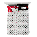 Franco Collectibles Hello Kitty Polka Dot Bedding Super Soft Microfiber 4 Piece Queen Sheet Set, (Officially Licensed Product)
