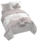 Jay Franco Disney Mickey Mouse Queen Size Comforter Set - 7 Piece Bedding Includes Sheet Set & Pillow Covers - Super Soft Cozy B