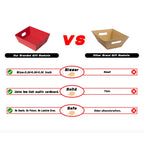 funsky Gift Basket Kit - 5 Pack Red Cardboard Baskets with Handles for Holidays, Birthdays, and Special Occasions