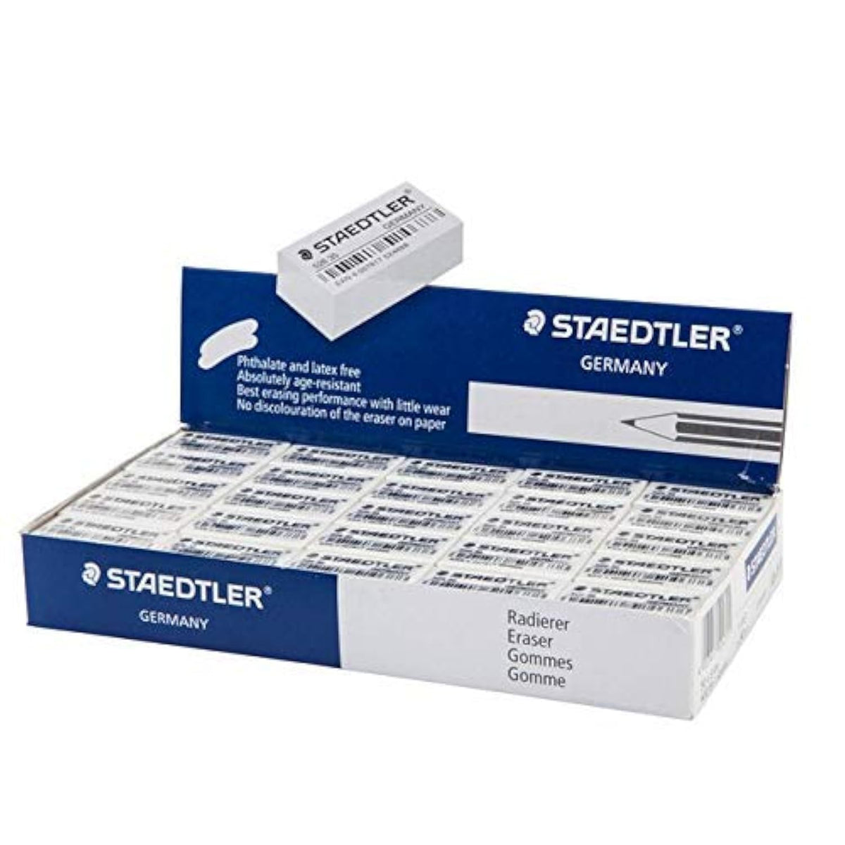 Staedtler Pencil Eraser 526 35F, Pack 50 Pcs