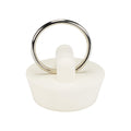 Danco 1-Inch Rubber Drain Stopper, White, Carded, 80223