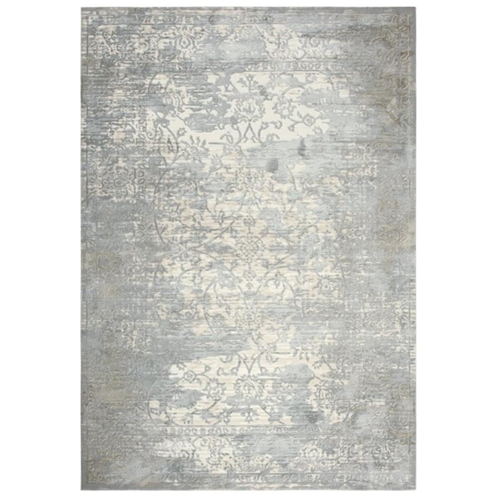 Rizzy Home Alora Decor Glamour 8'6" X 11'10" Vine/Scroll Gray/Cream/Gray/Rust Area Rug
