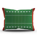 Decopow Football Field Throw Pillow Cover,Football Decor Cotton Linen Throw Pillow Case 12X20 Inches (Football Field)