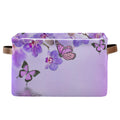 Storage Basket Cube Spring Flower Orchid Butterfly Large Collapsible Toys Storage Box Bin Laundry Organizer for Closet Shelf Nur