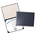 Yiioss Diploma Cover 8.5'X 11' Diploma Holder Padded Graduation Certificate Holders Certificate Covers Smooth Leather,Navy Blu