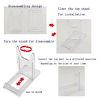 Artliving Two Part Adjustable Clear Acrylic Plastic Display Stand Easel (Set Of 6)