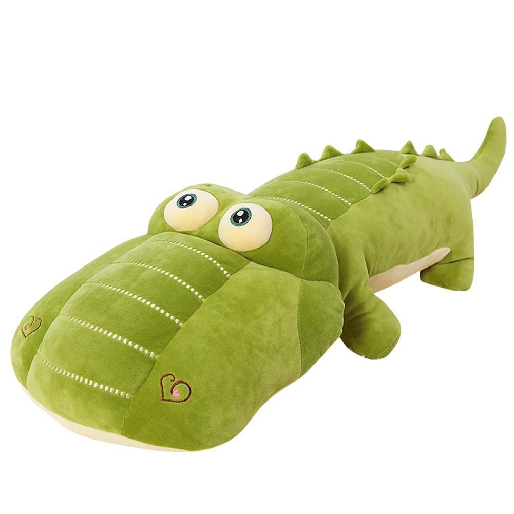 Vsfndb Crocodile Plush Toy Stuffed Animal 26 Inch Green Large Giant Alligator Animal Stuffed Plushies Super Soft Cute Cuddly Pil