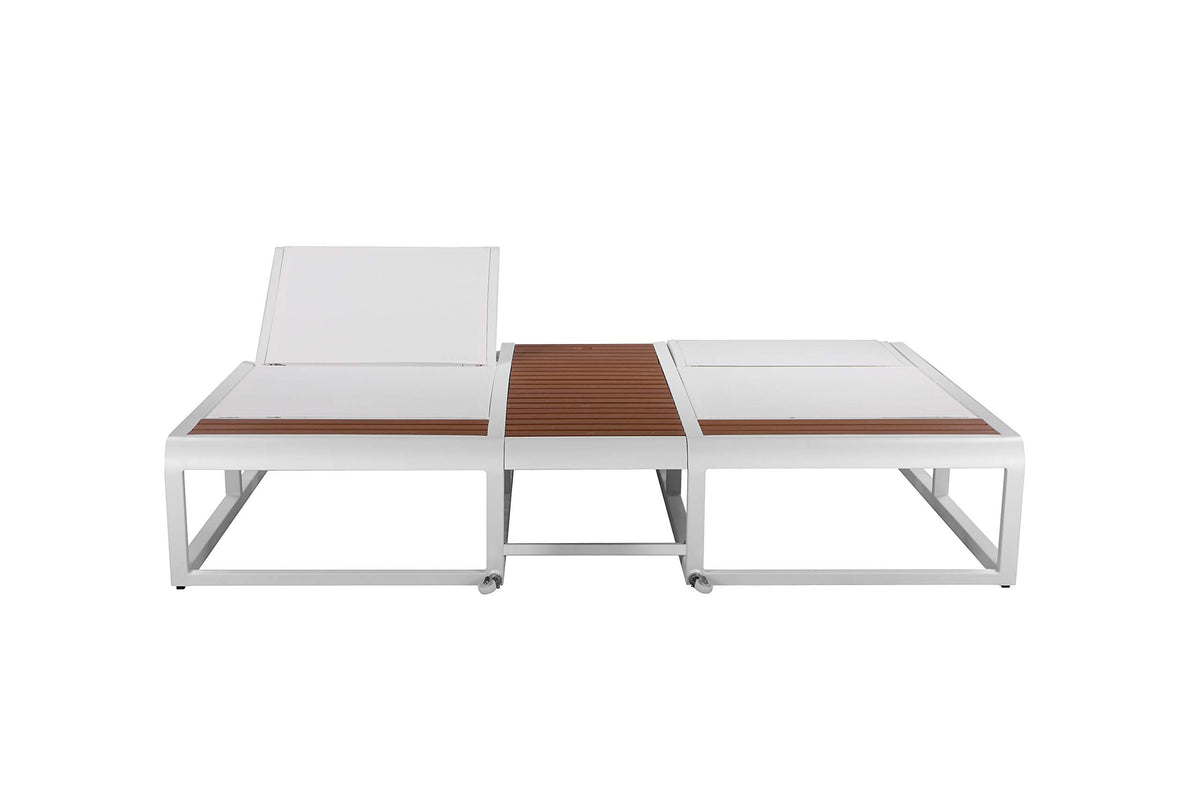Pangea Home Avra Double Lounger, White