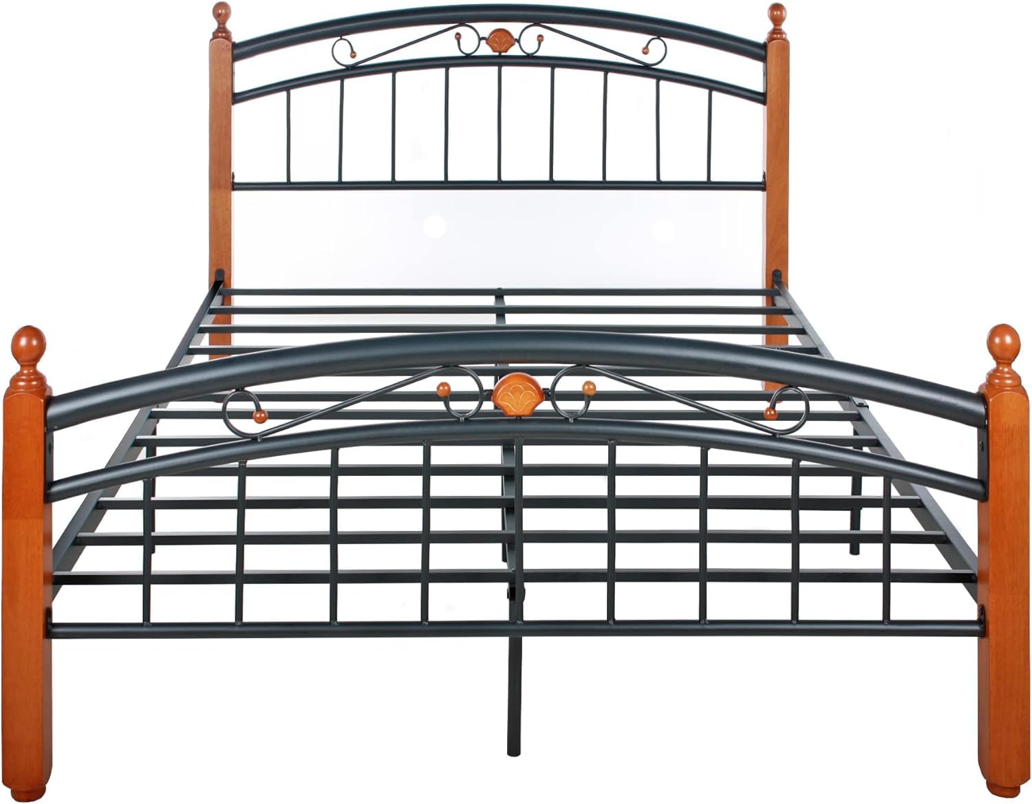 Woodpeckers Furniture And Mattress Lexus Metal & Wood Bed Frame (Full)