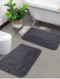 Shree JEE Home Microfibre Bathroom Mat Set of 2 | 16x24 Inch Soft & NonSlip Floor Mat for Bathroom, Kitchen, Door, Bedroom | Qu