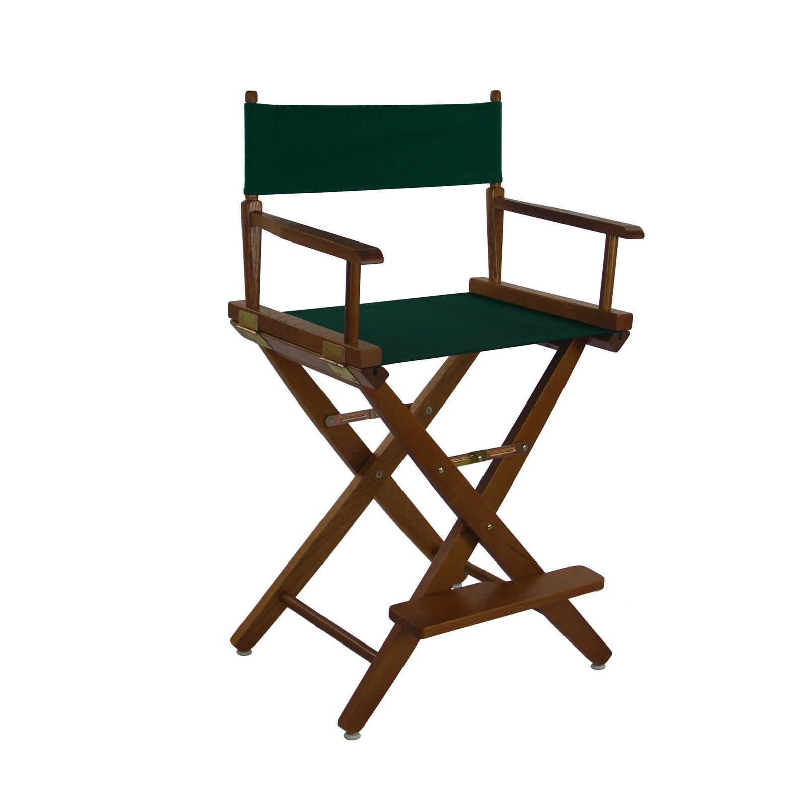 Yu Shan Co Usa Ltd Extra-Wide Premium 24 In. American Oak Counter Height Directors Chair