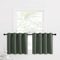 NICETOWN Kitchen Tiers Curtains for Living Room, Farmhouse Style Short Curtains for Bathroom Windows, Grommet Room Darkening Win