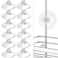 YeeBeny 10Pcs Shower Caddy Connectors Suction Cups for Bathroom, Heavy Strength Large Suction Cups Without Hooks, Replacement Su