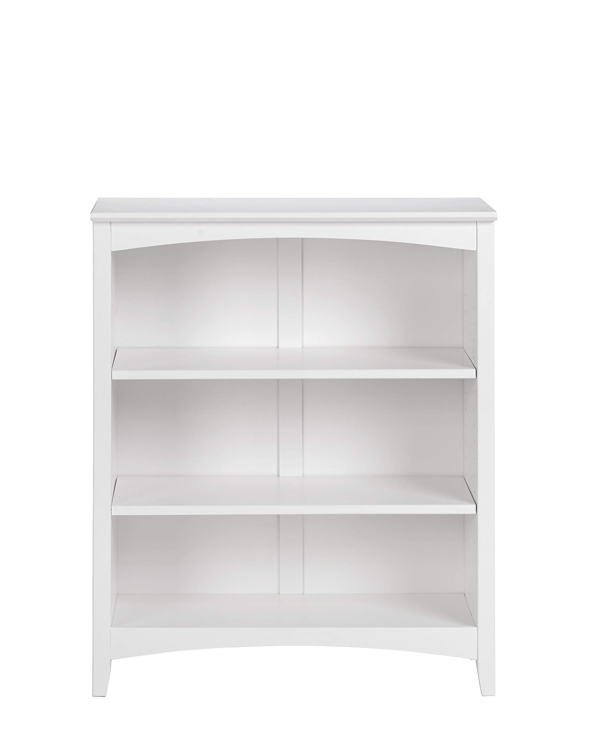 Shaker Style 3 Shelf Bookcase / Solid Wood / 36 High / Adjustable Shelving / Closed Back / Display Bookshelf for Living Room, Be