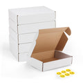 Wtrgas 6 Pack 9X6X2 Shipping White Boxes, Small Cardboard Boxes For Packaging Small Business, Mailer Boxes