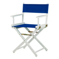 Casual Home 18 Directors Chair White Frame with Royal Blue Canvas