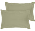 Royale Linens Pillow Shams 2 Pack Standard Size 20X26 Inch - Brushed 1800 Microfiber - Bed Pillow Shams, Wrinkle Resistant Super