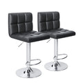 Homall Bar Stools Modern PU Leather Adjustable Swivel Barstools, Armless Hydraulic Kitchen Counter Bar Stool Synthetic Leather E