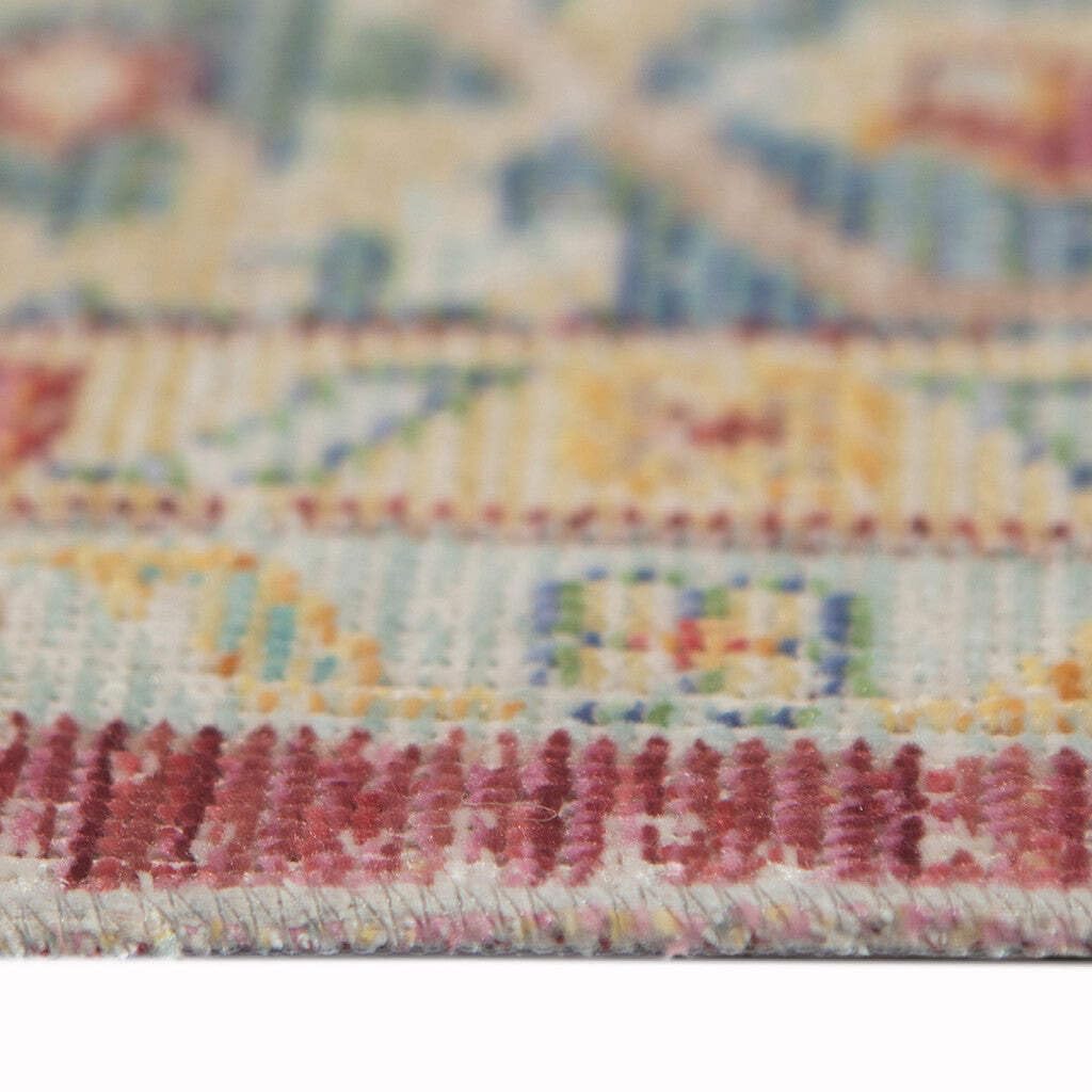 HomeRoots 532010 9 x 13 ft. Red Medallion Power Loom Rectangle Area Rug