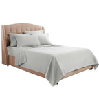 Clara Clark King Sheets, 6 Piece Set - Hotel Luxury Sheets For King Size Bed, Super Soft Bedding Sheets & Pillowcases, King Size Sheets, Silver