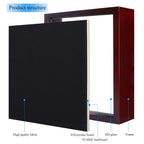 1Dot2 8X8 Shadow Box Frame With Linen Back, Pine Wood Frame With Hd Glass Display Case For Wall And Tabletop 1.2    Interior Dep