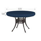 Covers & All Round Table Top Cover, 12 Oz Waterproof Uv & Weather Resistant Patio Table Cover, Outdoor Table Cover For Patio Outdoor Furniture & Coffee Table (44' Dia X 4' H Inches, Blue)