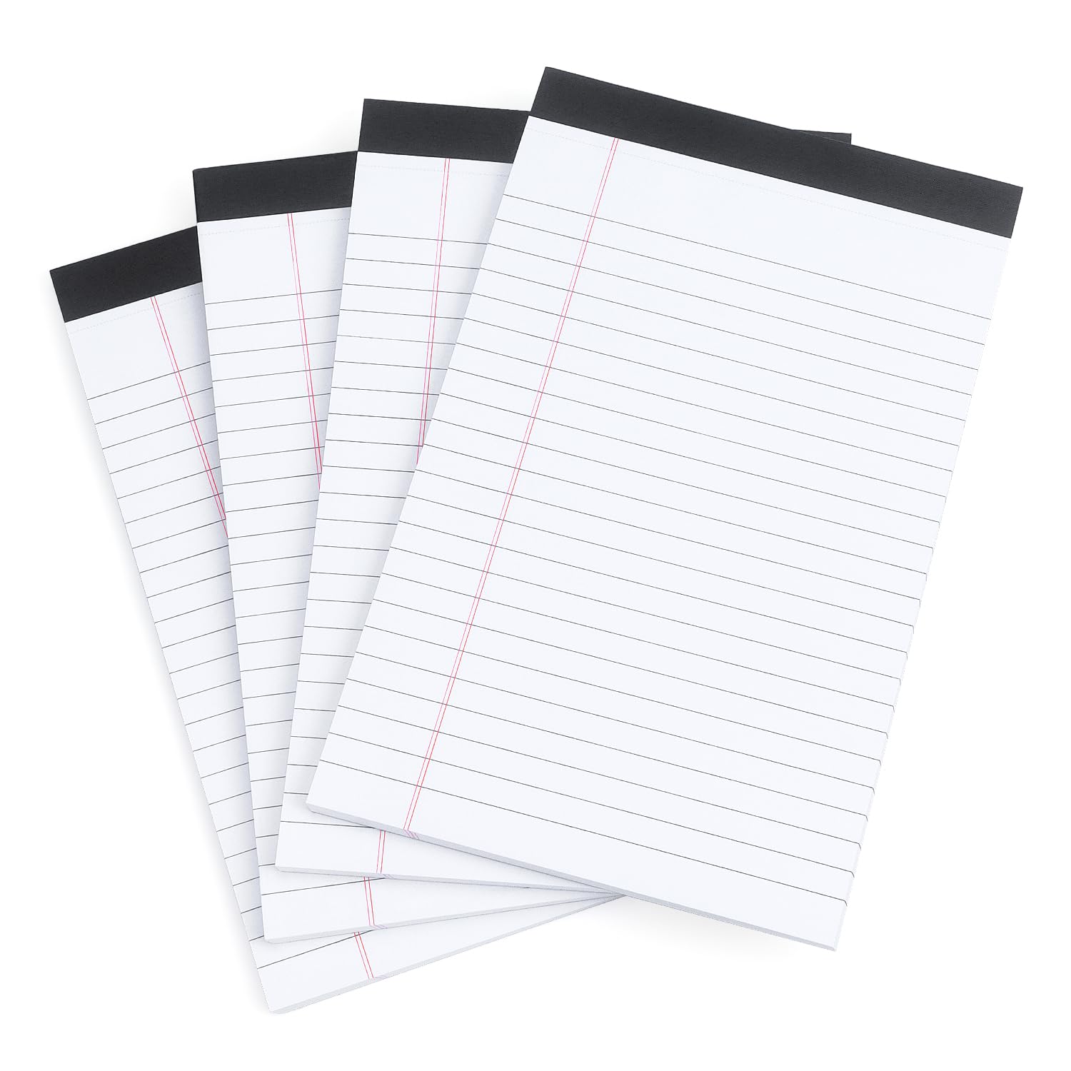 Zztx Legal Pads Note Pads 5 X 8 Inch Lined Writing Pads, 50 Sheets Per Writing Pad, 4 Pack (White)