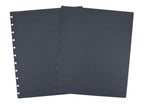 Talia Discbound Notebooks, Planner, Customizable, (Charcoal W/Charcoal Discs, Junior (5.5In X 8.5In))