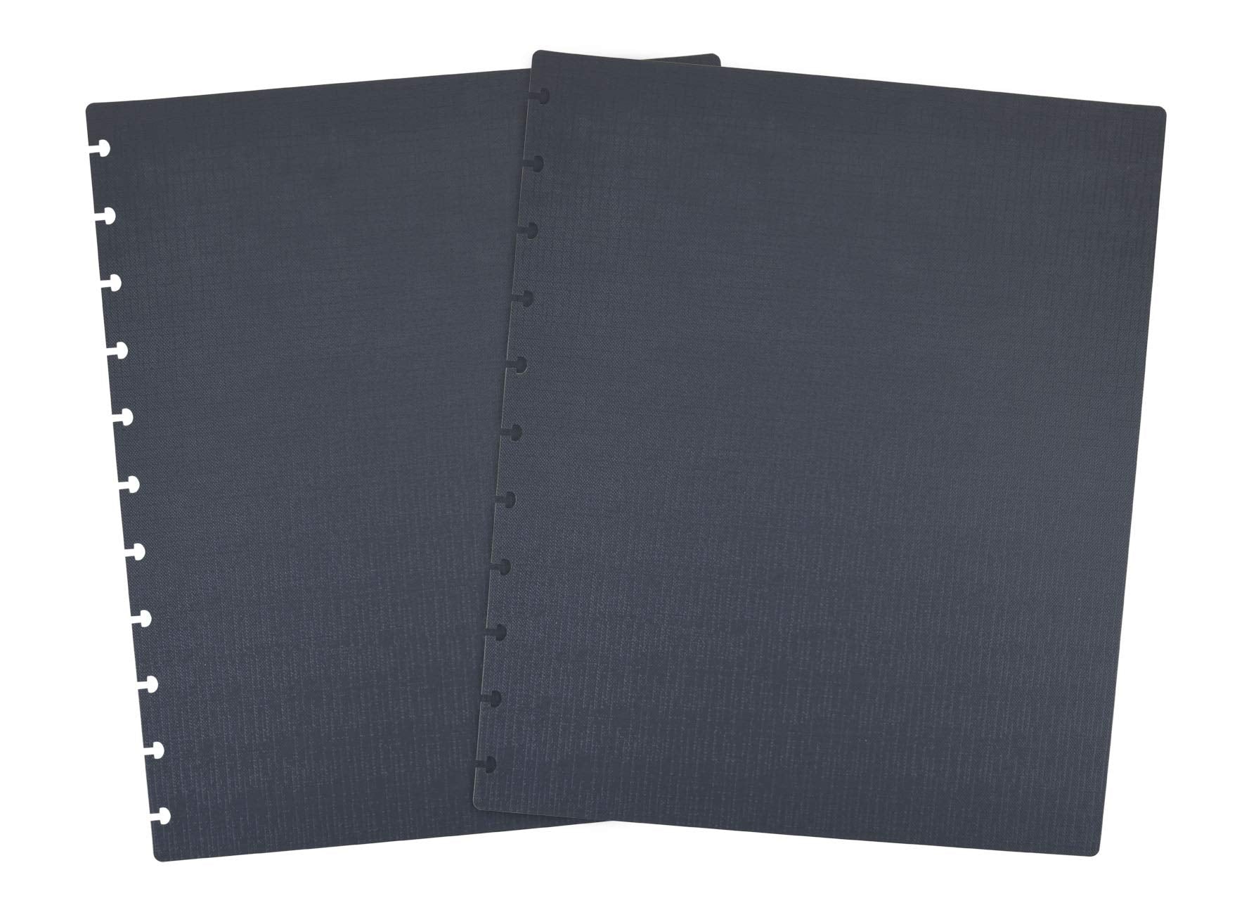 Talia Discbound Notebooks, Planner, Customizable, (Charcoal W/Charcoal Discs, Junior (5.5In X 8.5In))