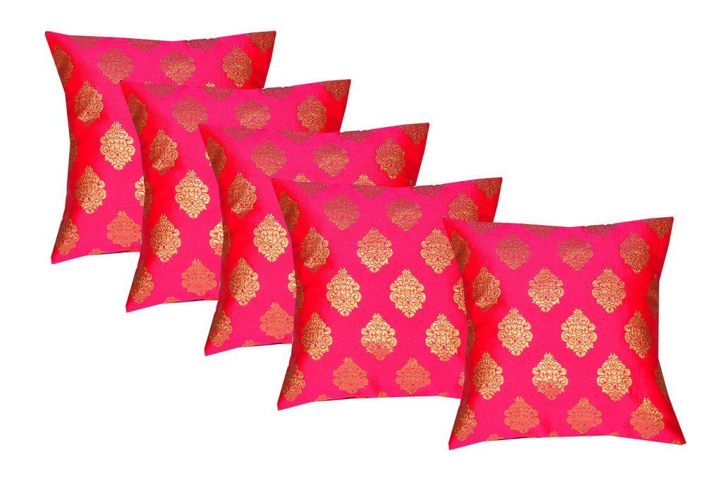 Durable Dupian Silk Jacquard Decorative Square Throw Pillow Cover Cushion Case Sofa Chair Seat Pillowcase 12 X 12 Inches Set Of
