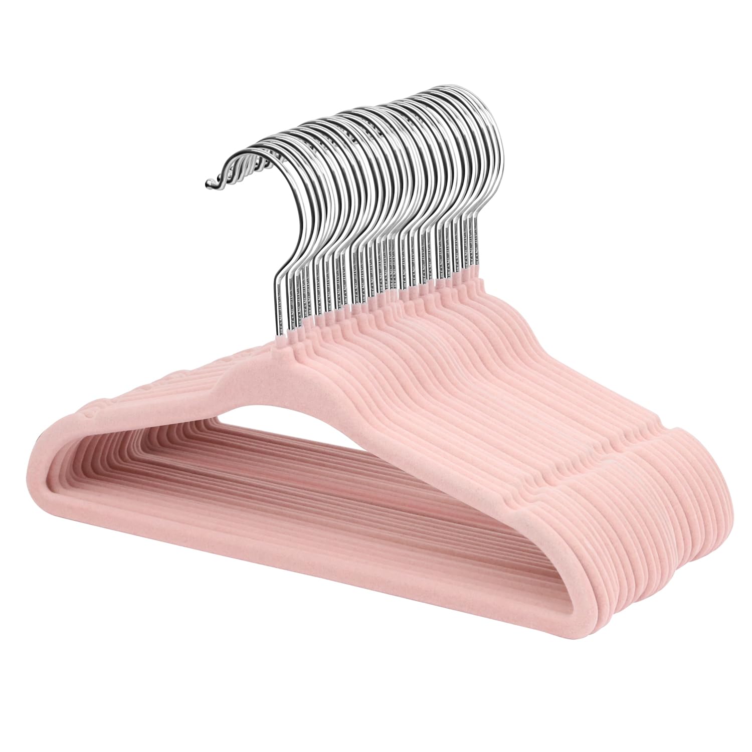 ManGotree Velvet Baby Clothes Hangers, Baby Toddler Kids Hangers with Swivel Hook, Notched Shoulder Design for Kids and Children