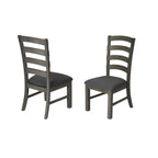 Best Quality Furniture 7Pc Dining Set (1 Table + 1 Bench + 5 Chairs) Gray