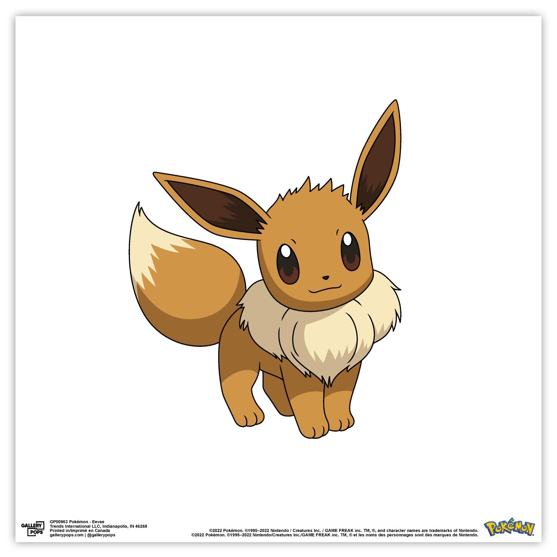 Trends International Gallery Pops Pokemon - Eevee Wall Art, Unframed Version, 12 x 12