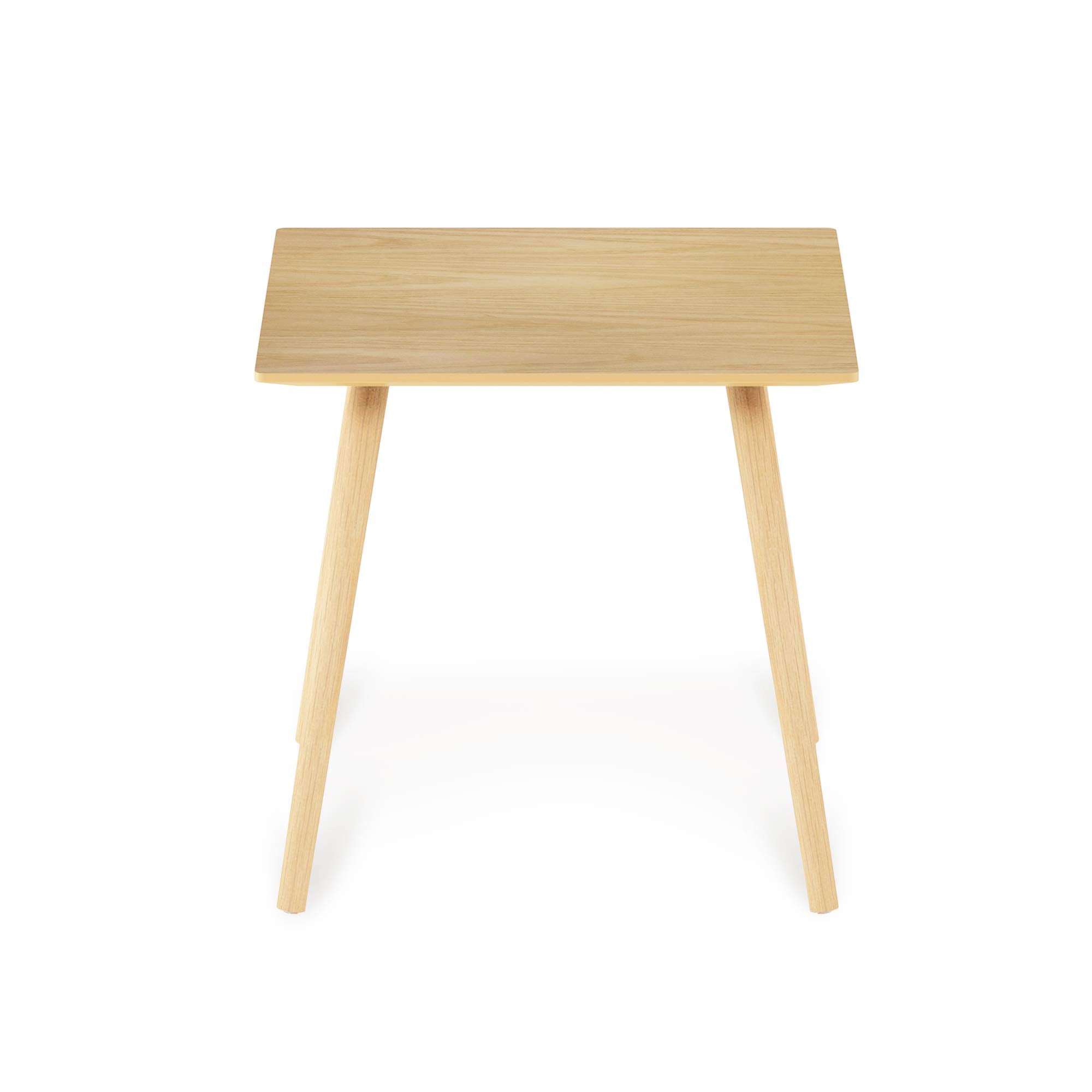 Furinno Small End Table, Square, Oak